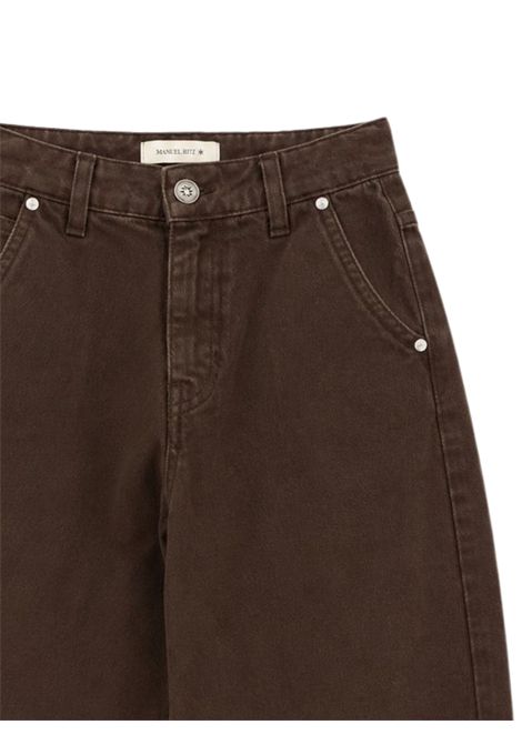 Children's cotton denim trousers Manuel Ritz | 4558MARRONE